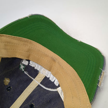 Headmost Blue Trucker Hat One Size Pantano Outdoor Supply Distressed Snapback
