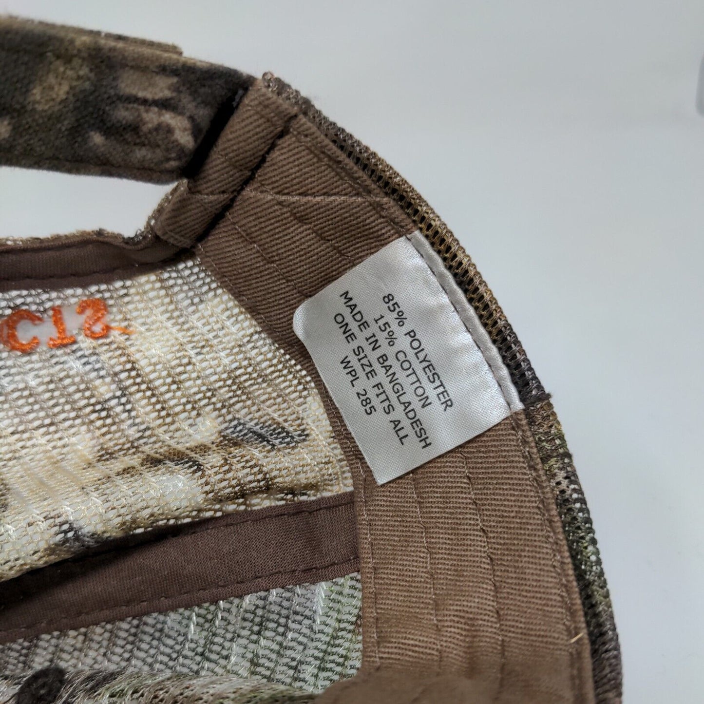Del Zotto Steel & Concrete Strapback Hat Camo OSFA Embroidered 6 Panel