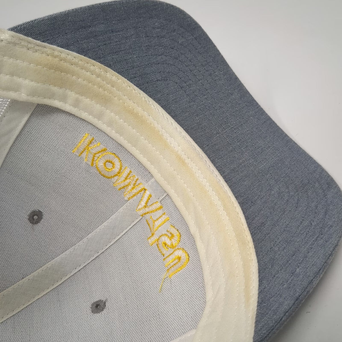 Richardson Baseball Cap Gray One Size Komatsu Mesh Snapback Trucker Logo Hat