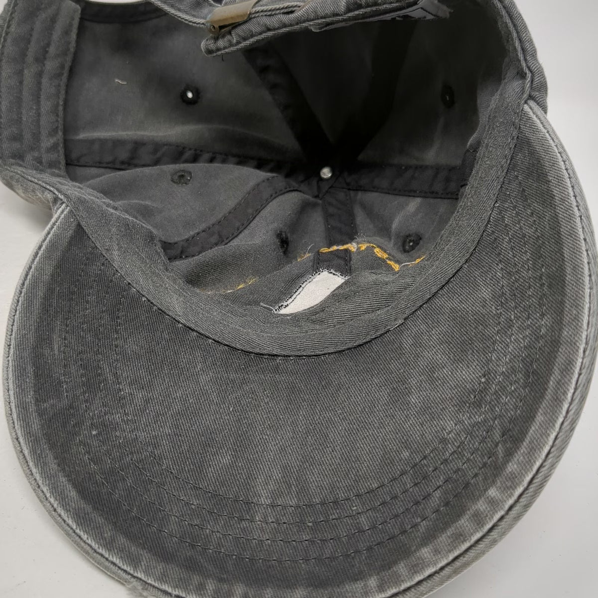 Anvil Baseball Cap Gray One Size Intercoastal Corporation Embroidered Cotton Hat