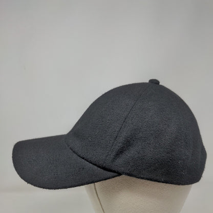 H&M Strapback Hat Solid Black XS/S Adjustable 6 Panel Blank Outdoor