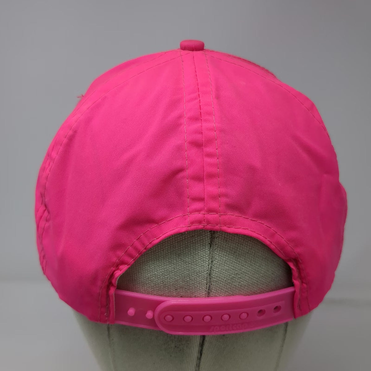 Sportcap 5 Panel Pink One Size Rope Snapback Hat Nylon Terry Cloth Unstructured