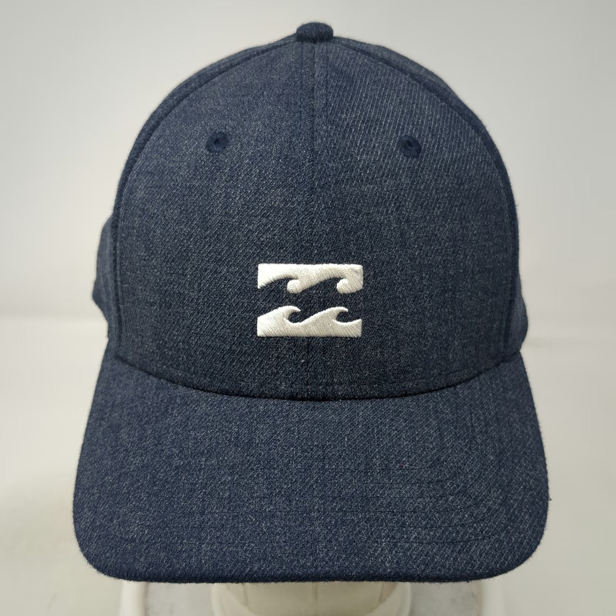 Billabong Baseball Cap Blue XL Flexfit Embroidered Wave Logo Stretch Hat Surf