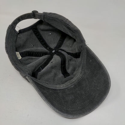 Unbranded Slideback Hat Gray One Size Adjustable Solid 6 Panel Blank