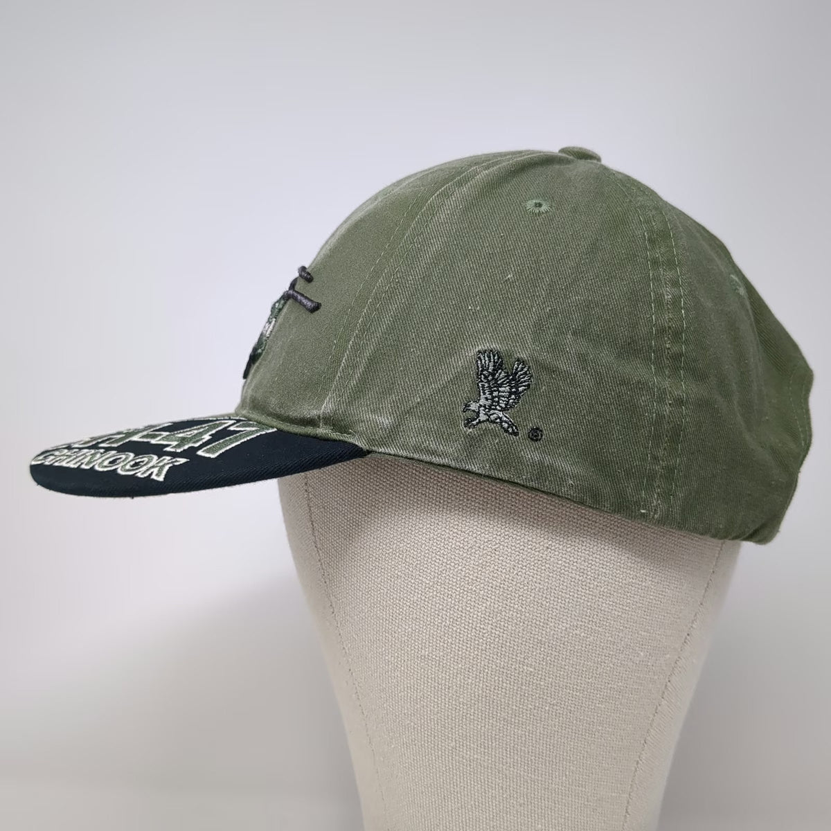 Eagle Crest CH-47 Chinook Helicopter Baseball Cap Green One Size Strapback Hat