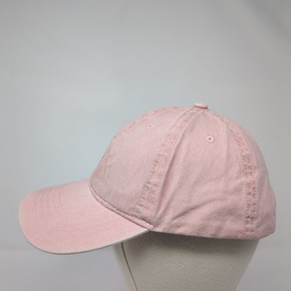 Unbranded Slideback Hat Pink One Size Solid Adjustable Blank 6 Panel