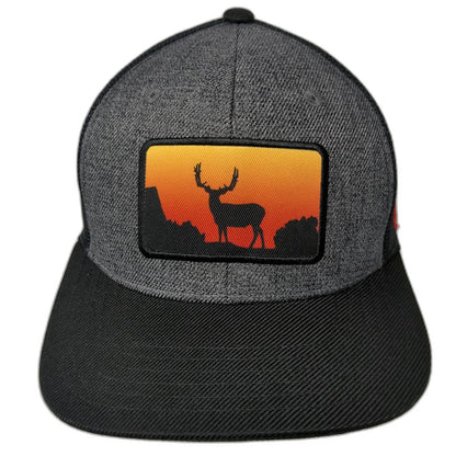 Westrek Trucker Hat Black One Size Snapback Mesh Back Deer Patch Hunting