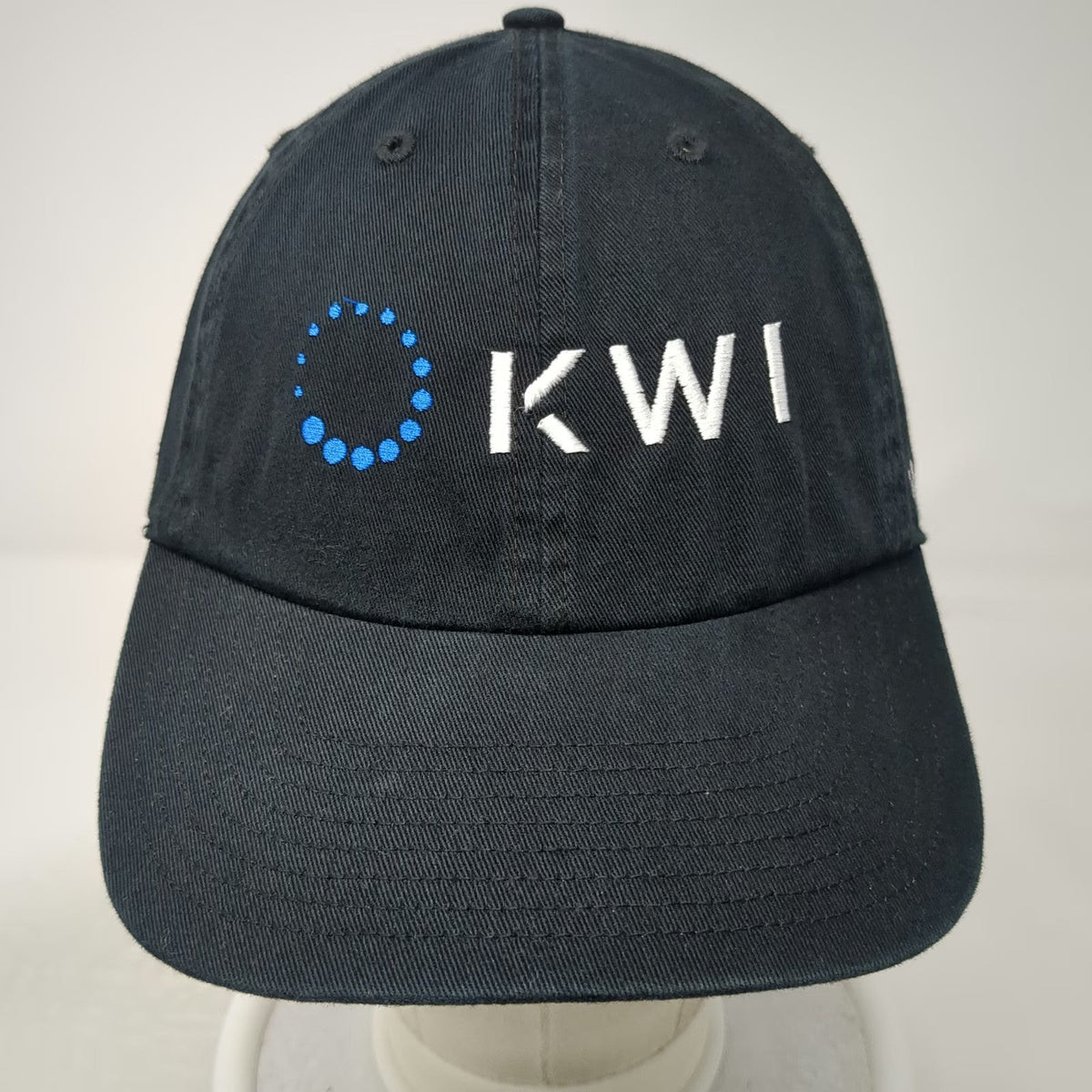 '47 Baseball Cap Black One Size Adjustable Strap Embroidered KWI Logo Cotton Hat
