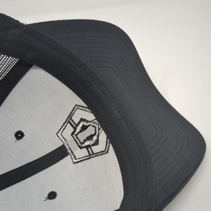 The Classics Yupoong Snapback Trucker Hat Black One Size Embroidered