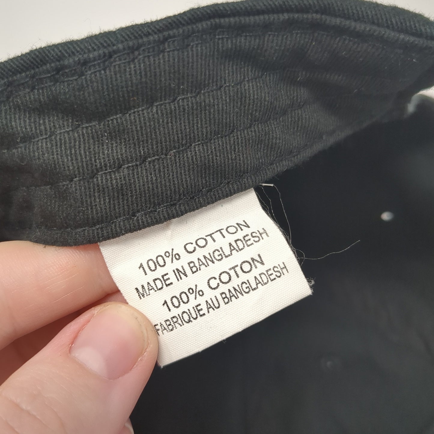 York Spell Out Slideback Hat Black One Size Adjustable Embroidered