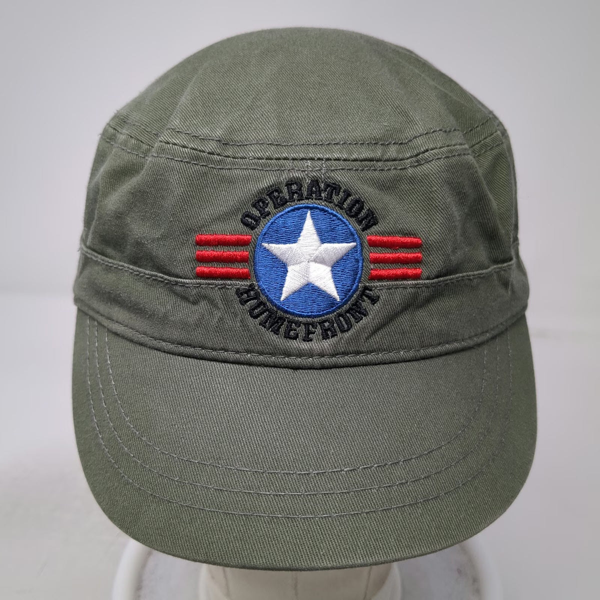 Stylemaster Army Cap Green One Size Operation Homefront Jim Beam Cotton Hat