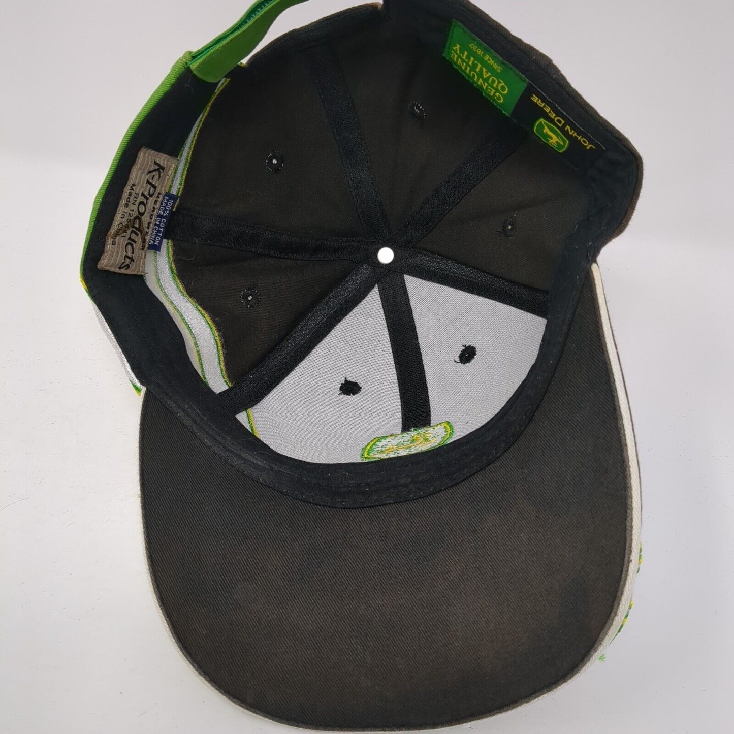 John Deere Strapback Hat Multicolor One Size Embroidered K-Products