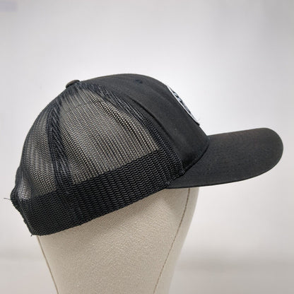 KaiAloha Supply Wailea Maui Snapback Trucker Hat Black OSFA Mesh Back