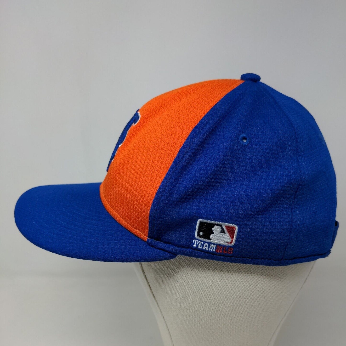 OC Sports boy's Strapback Hat Blue Orange New York Mets MLB Logo