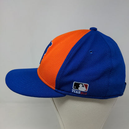 OC Sports boy's Strapback Hat Blue Orange New York Mets MLB Logo