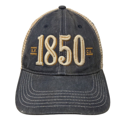 1850 Snapback Mesh Back Trucker Hat Blue One Size Colorblock Legacy