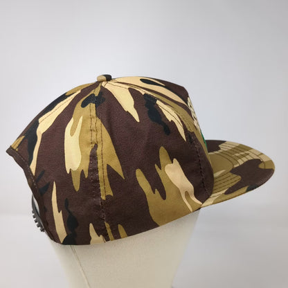 Geiger Bros 5 Panel Brown Green Camo One Size Hat Desert Storm Dalmo Victor USA