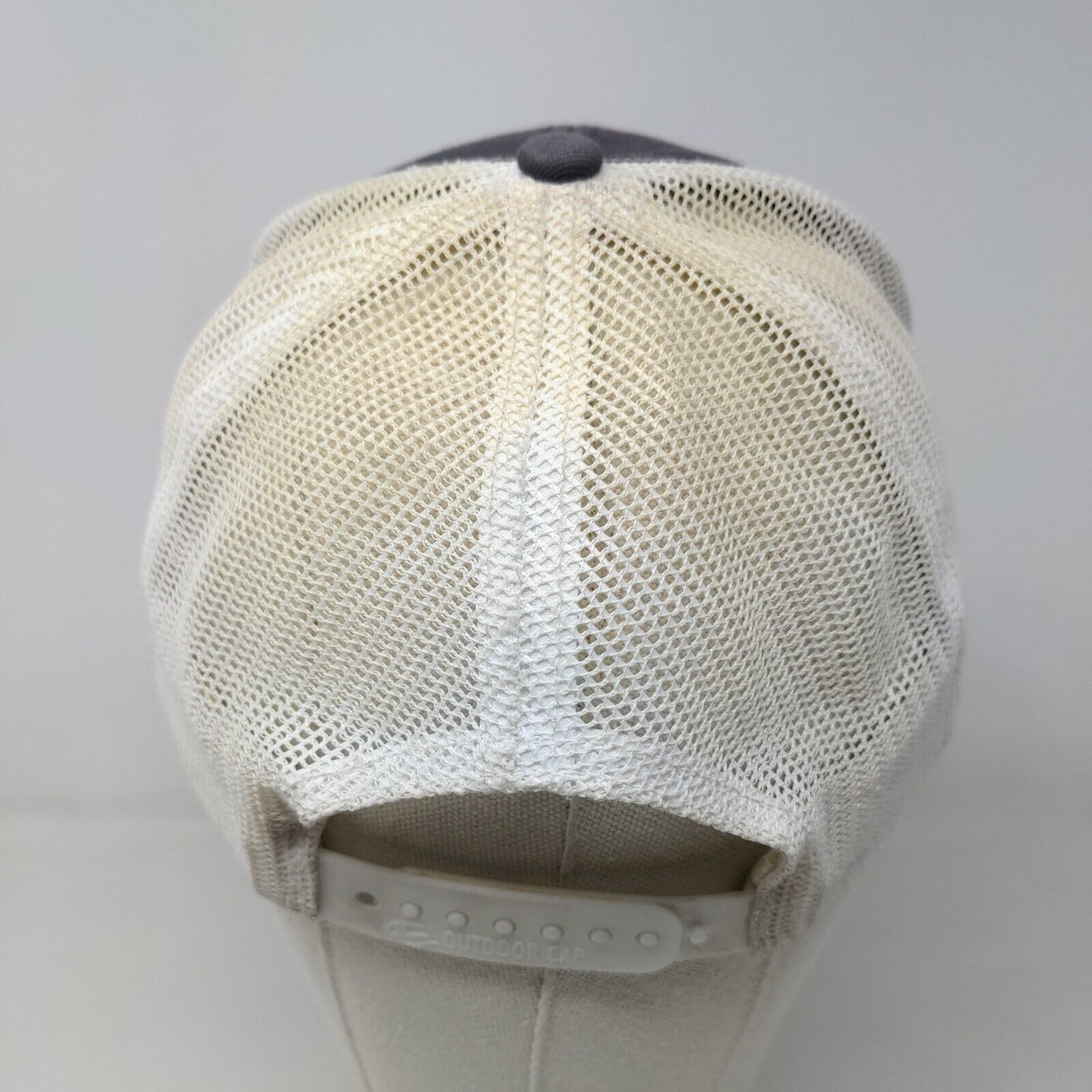 Outdoor Cap Men's Snapback Mesh Back Hat Blue White Embroidered Maverick Logo