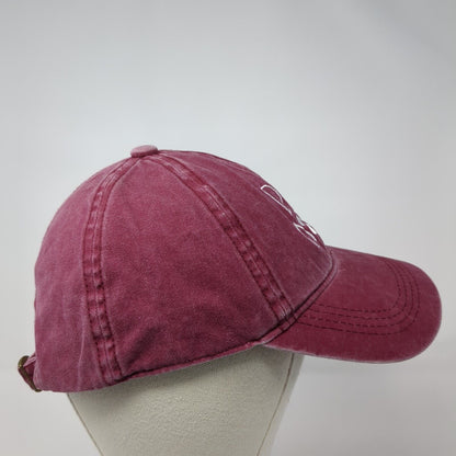 Dog Mom Slideback Hat Red One Size Embroidered Paw David And Young