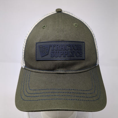 Tractor Supply Co Snapback Mesh Back Trucker Hat Green One Size Patch