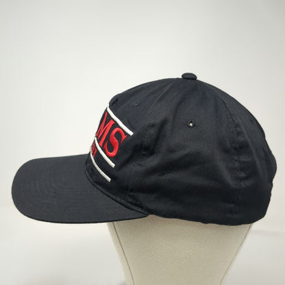 The Game Snapback Hat Black One Size Rams Hockey Green Underbrim MGR Embroidered