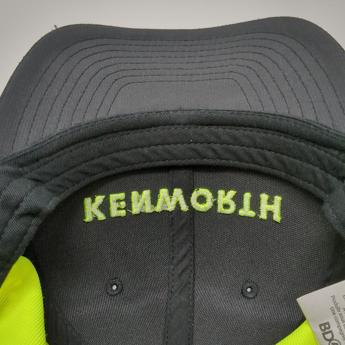 BDA Kenworth Snapback Hat Black One Size Green Perforated Mesh Truck Logo PACCAR
