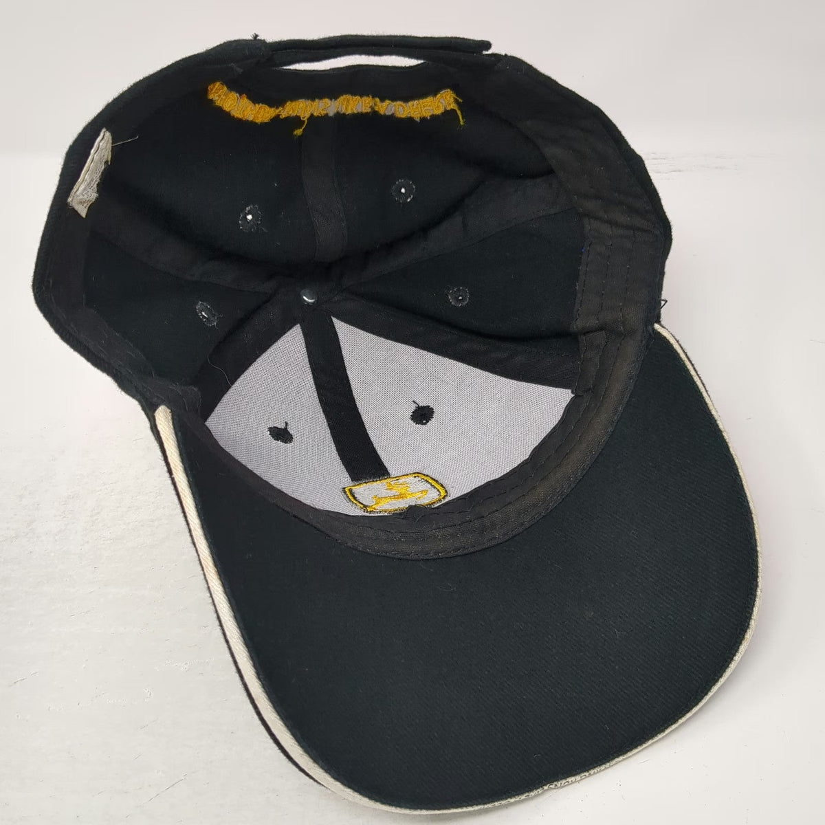 John Deere Baseball Cap Black One Size Nortrax Logo American Flag Strapback Hat