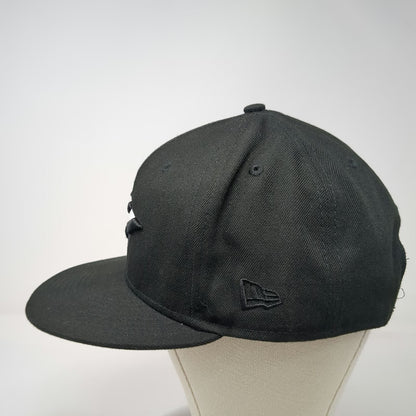 New Era Snapback Hat Black One Size Paper Plane 9FIFTY Flat Brim Stars Stripes