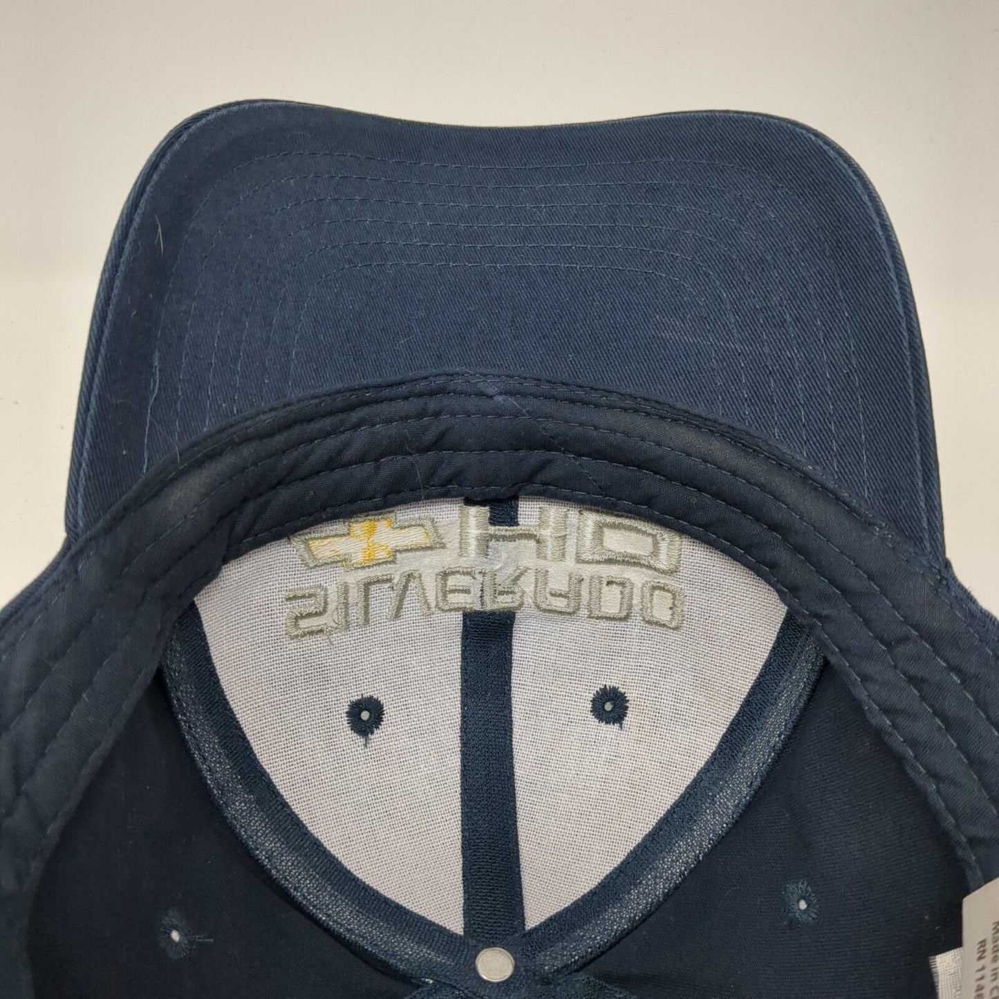 Chevrolet Silverado HD Strapback Hat Blue One Size Adjustable 6 Panel