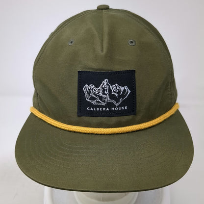 You Know. 5 Panel Green Hat One Size Jackson Hole WY Mountain Rope Snapback