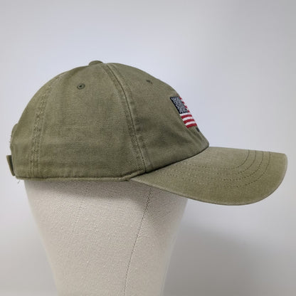 Old Navy Baseball Cap Green M American Flag 2004 Strapback Cotton Hat