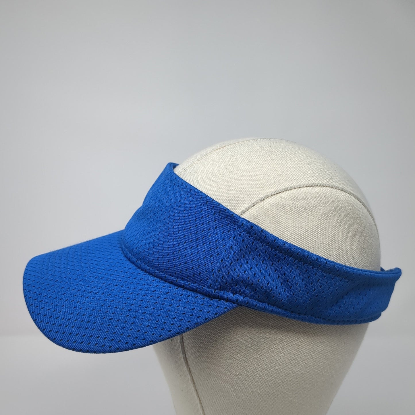 Augusta Sportswear Strapback Visor Hat Blue One Size Adjustable Outdoor