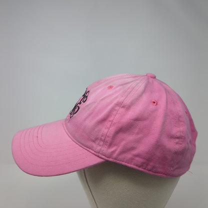 Monogram Slideback Hat Pink One Size Adjustable Embroidered 6 Panel