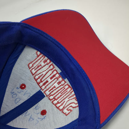 Captivating Headgear Kansas Jayhawks NCAA Hat Blue Red White One Size Strapback