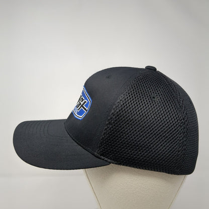 Blasi Construction Fitted Mesh Back Hat Black L-XL Flexfit Yupoong