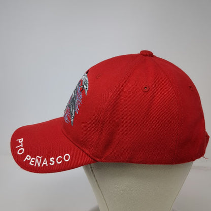 Celbros Baseball Cap Red One Size Dolphins PTO Peñasco Mexico Embroidery Hat
