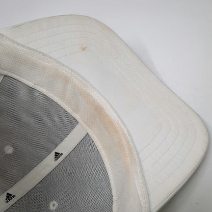 Adidas Baseball Cap White One Size Slideback Polyester Logo Athletic Sports Hat