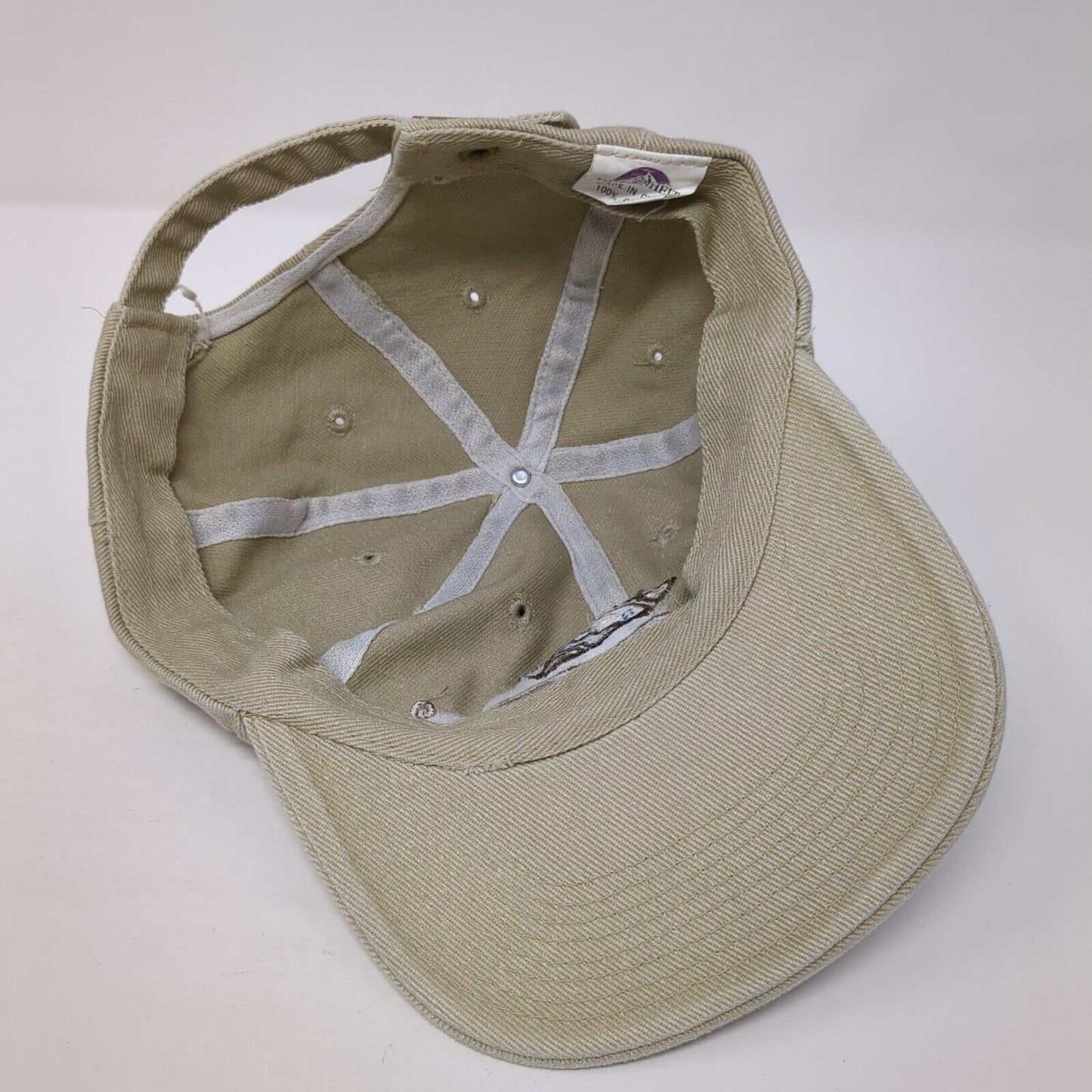 Colorado Slideback Hat Tan One Size Adjustable Embroidered Fahrenheit