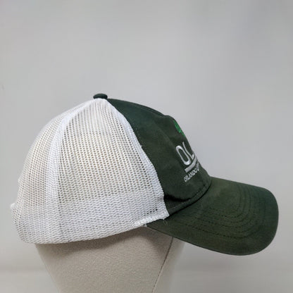 OLAA Orlando Longwood Auto Auction Snapback Trucker Hat Green One Size Mesh Back