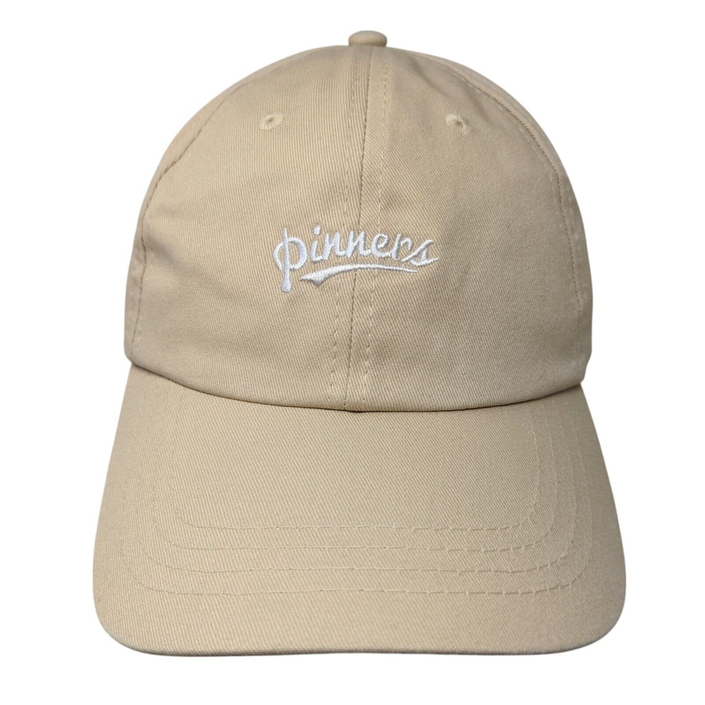 Pinners Slideback Hat Tan OSFA Adjustable Embroidered Vent Holes