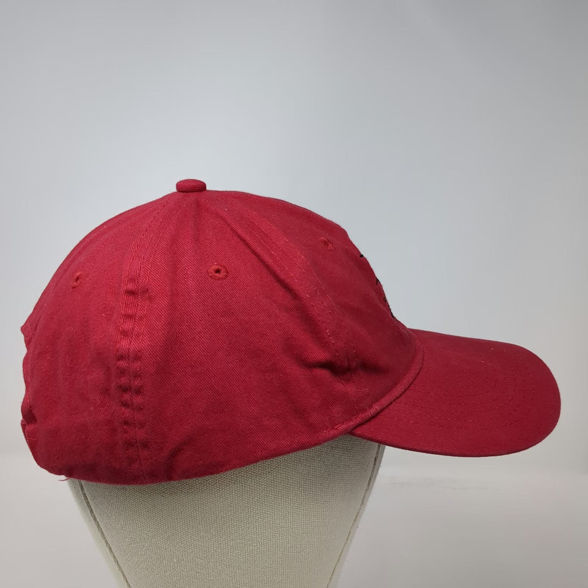Port & Company Red Baseball Cap One Size Title Winner Embroidered Cotton Hat