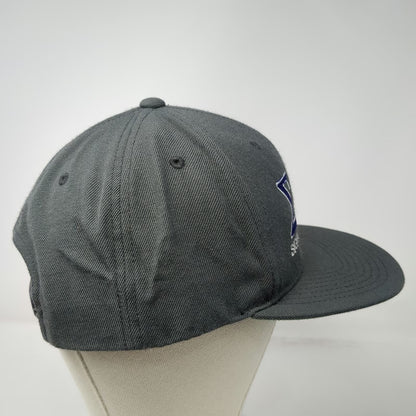 Yupoong Snapback Hat Gray One Size Sigma Alpha Epsilon Greek Life Flat Brim