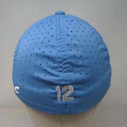Champro Fitted Hat Blue Small-Medium Embroidered Laser Cut 6 Panel