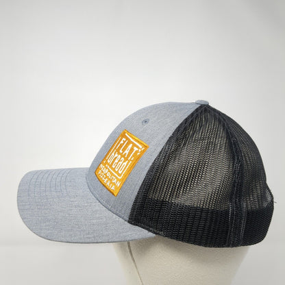 Flat Bread Neapolitan Pizzeria Snapback Trucker Hat Gray M/L Mesh Richardson
