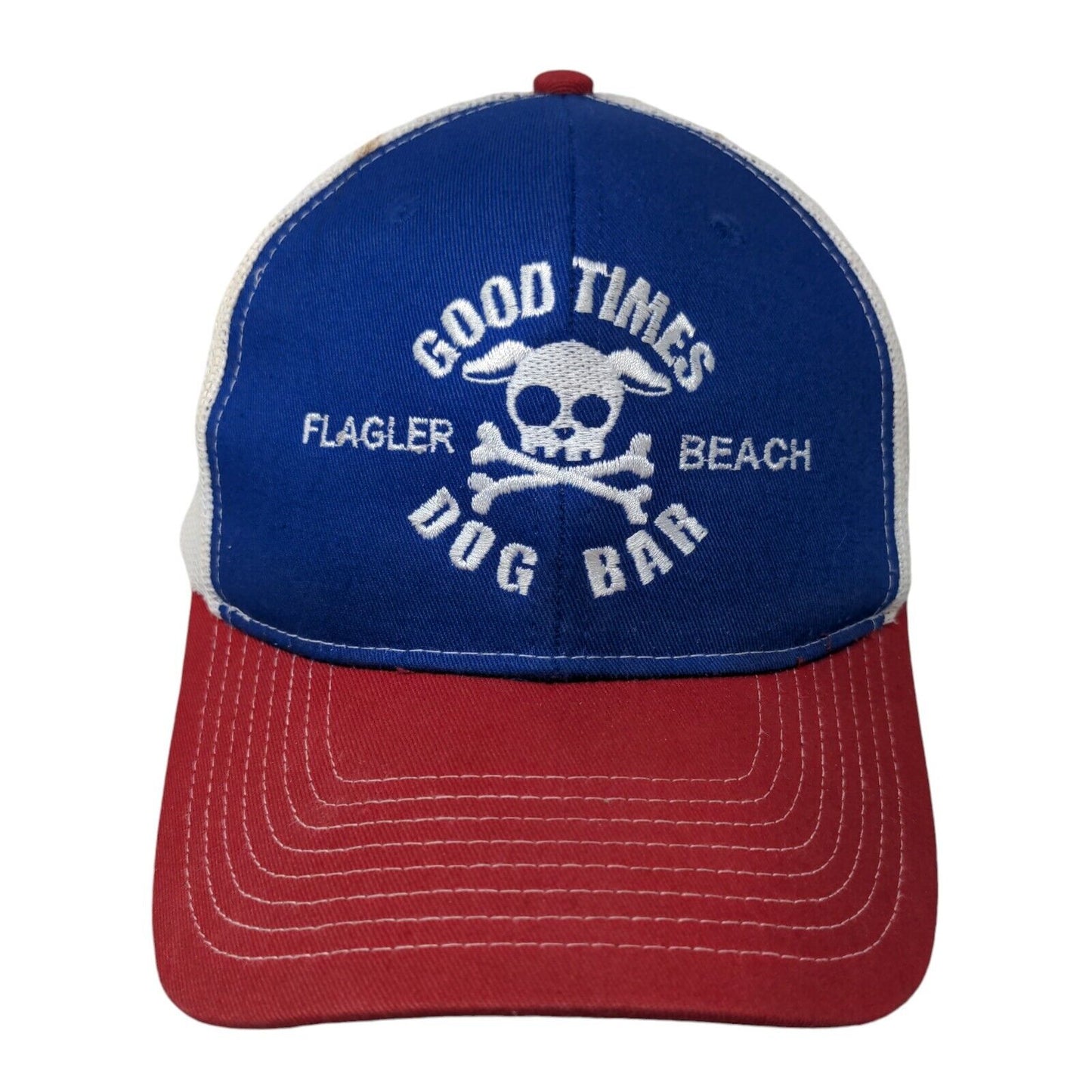 Good Times Dog Bar Flagler Beach Snapback Trucker Hat Multi OS Port Authority