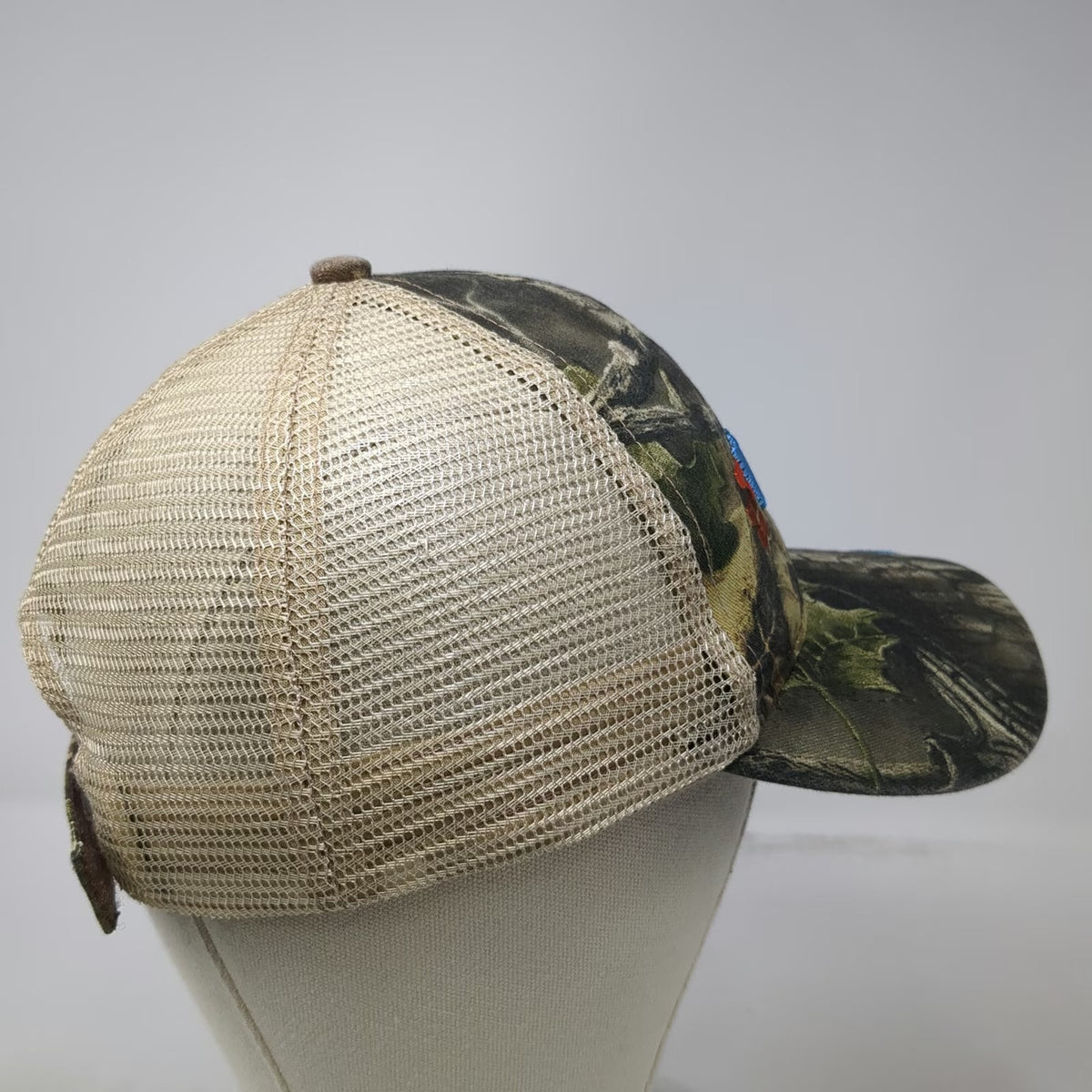 CustomHats Baseball Cap Green Camo One Size Strapback Mesh Embroidered Hat