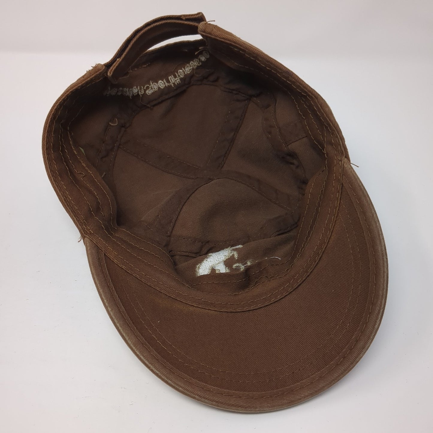 WSH Wasatch Sport Horses Cadet Army Cap Brown One Size Adjustable Embroidered