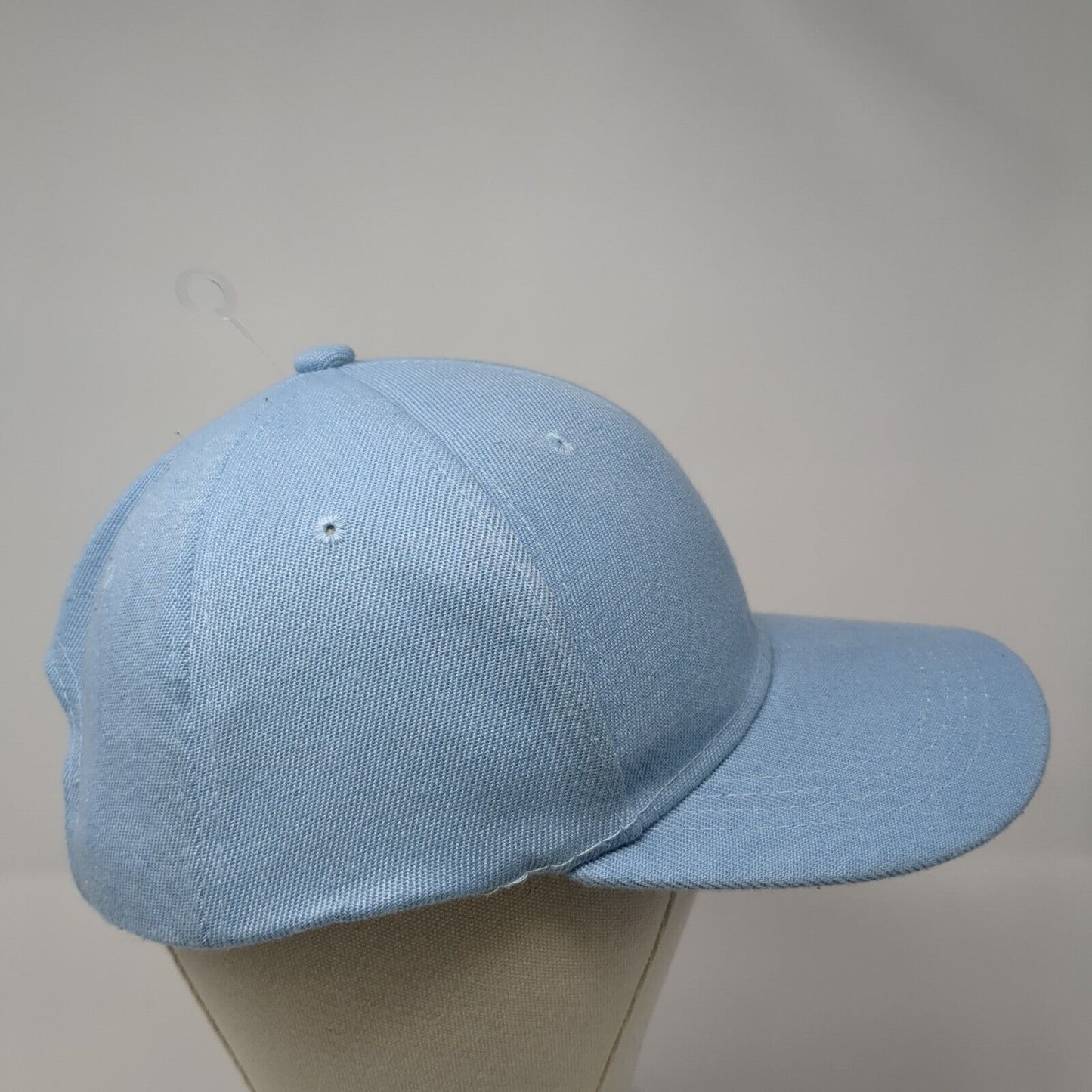 Unbranded Slideback Baseball Cap Blue One Size Adjustable Embroidered Blank