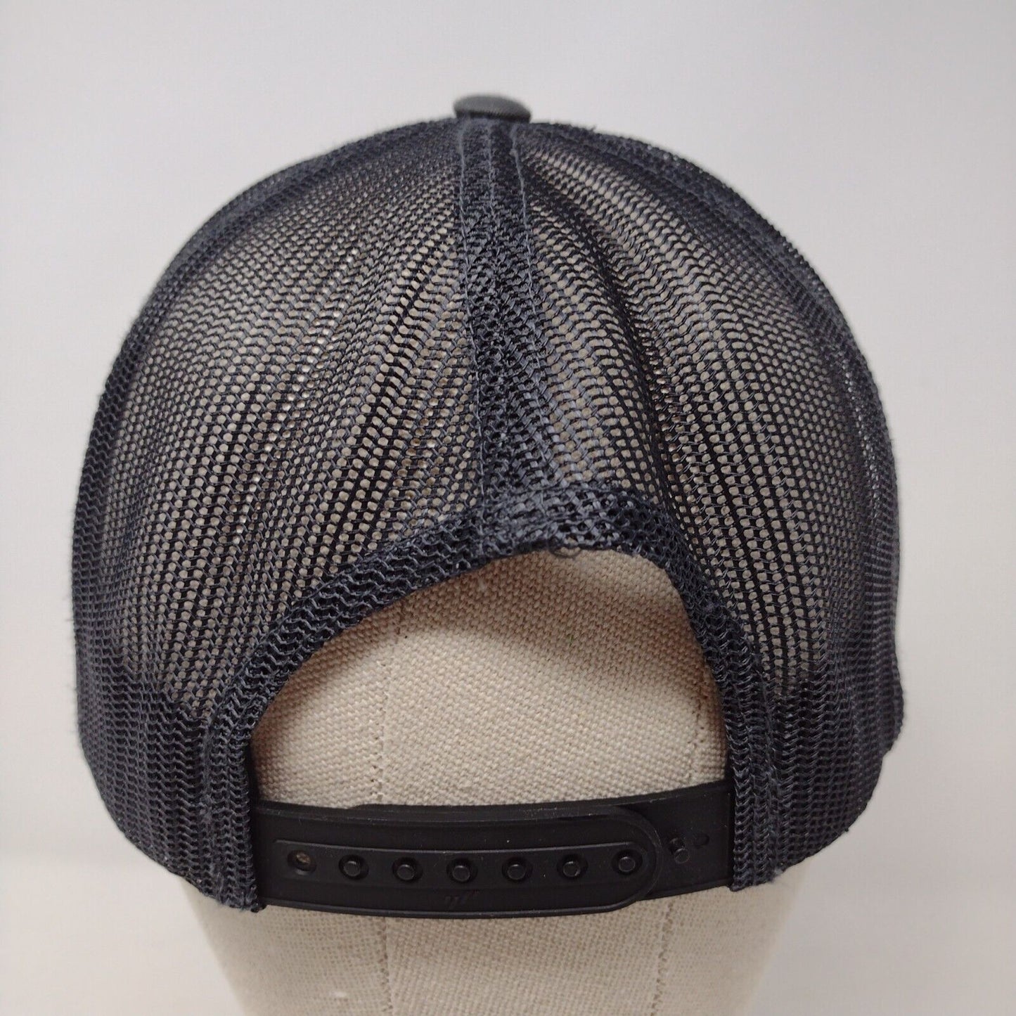Sober Strength Patch Snapback Mesh Back Trucker Hat Gray OSFA Yupoong
