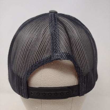 Sober Strength Patch Snapback Mesh Back Trucker Hat Gray OSFA Yupoong